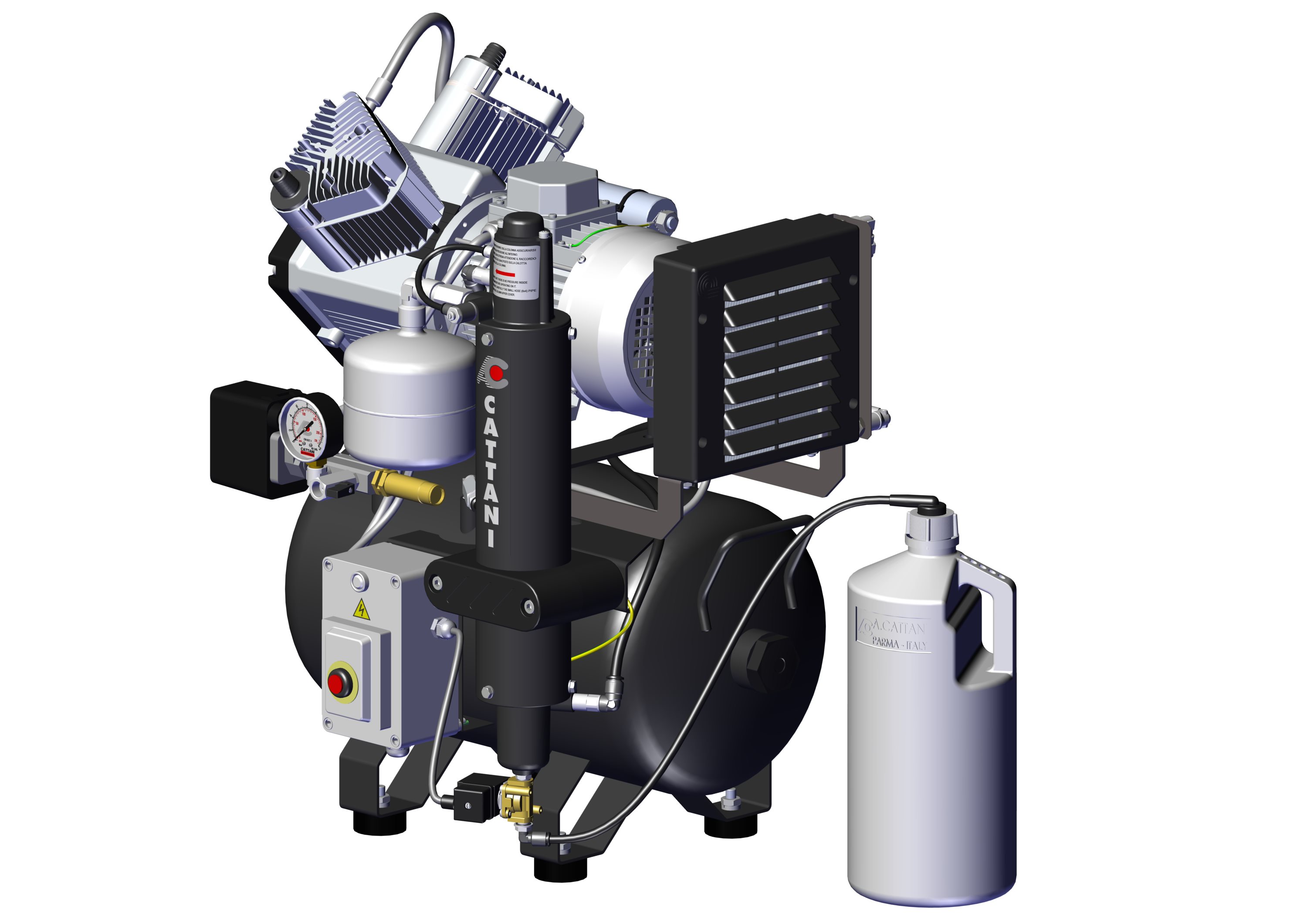 AC 200 Twocylinder compressor, with air drier Cattani Spa