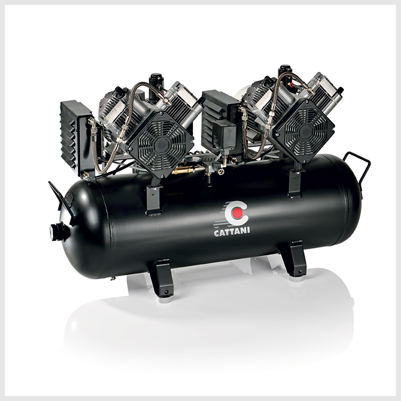 CATTANI Air Care horizontal oil-less compressors Archives - Cattani Spa, Dental equipment